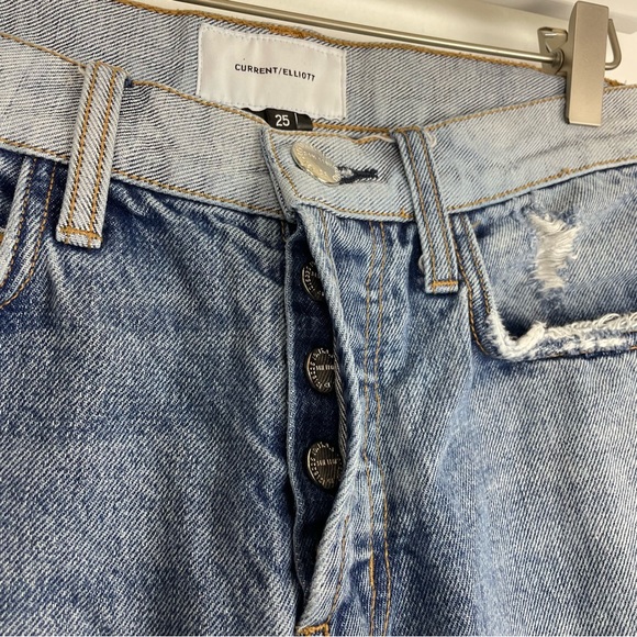 CURRENT/ELLIOTT Braided Caballo High Waist Jeans Denim Women's 25 - Picture 2 of 12
